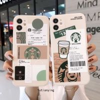 เคส Starbucks iPhone 7 6 6S Plus 12 11 8 X XR XS MAX 13 11pro Pro Max SE 2020เทรนด์นิ่มแฟชั่นเคส TPU