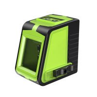 Green Self-Leveling Cross Line Laser Level with Horizontal and Vertical Lines, Rechargeable Lithium Battery, Wall Mountable