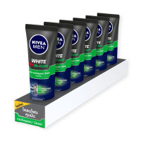 นีเวีย เมน ไวท์ ออยล์ เคลียร์ มัด โฟม ขนาด 18 กรัม แพ็ค 6 หลอด - Nivea Men White Oil Clear Mud Foam 18 g x 6