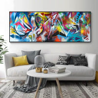 Abstract Colors Canvas Poster Blue and Yellow Wall Art Painting Bedroom Room Wall Hanging Modern Art Prints Printed no frame