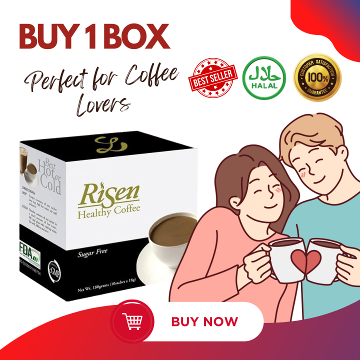 (BUY 1 BOX) RISEN COFFEE MIX / BUTTERSCOTCH FLAVOR / HALAL / SUGAR FREE / IMMUNE BOOSTER Lazada PH