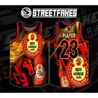 REDHORSE BASKETBALL JERSEY FREE CUSTOMIZE NAME NUMBER FULL SUBLIMATION FANWEAR