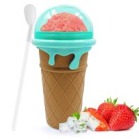 Slushy Maker Cup Slushie Cup Magics Freeze Squeeze Ice Cup Summer Smoothies Slushie Cups Ice Cream Maker for Home