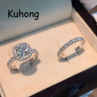 Kuhongเครื่องประดับแฟชั่นใหม่ในยุโรปและอเมริกาและอุปกรณ์เสริมแหวนเพทาย