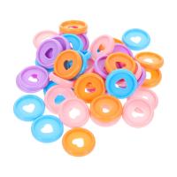 40 Pcs Binder 24 Mm Rings Loose Leaf Flexible Book Colored Clips Key Chain Round Pp Discs Loose-leaf Notebook Office Binders