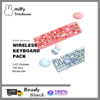 MIFFY X MIPOW 104keys Full Wireless Keyboard And Mouse Combo + Table Size Mouse Pad For Windows IOS 2.4Ghz Wireless Keyboard For Laptop Game Keyboard