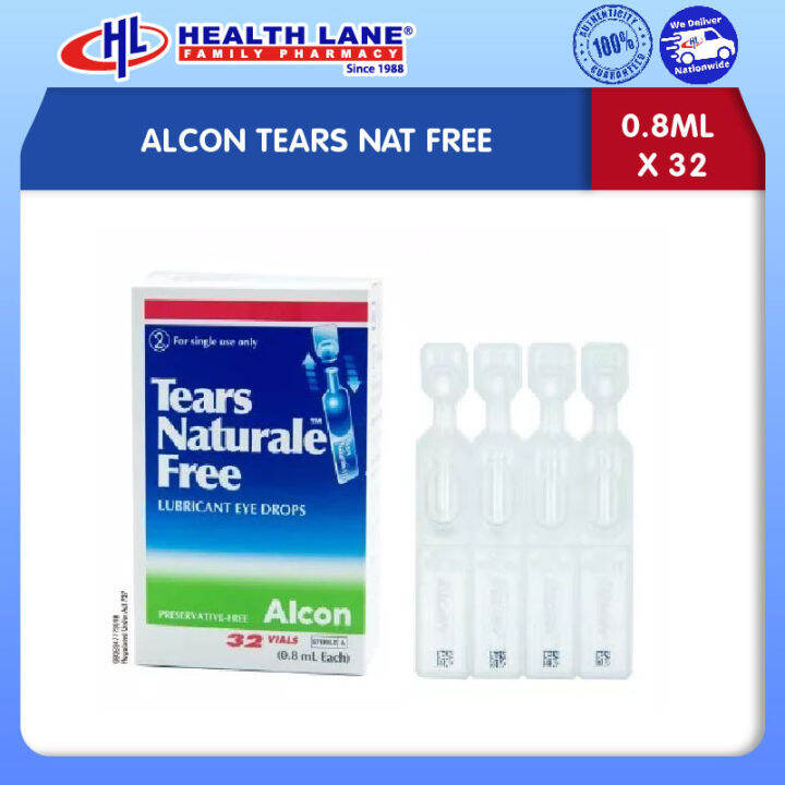 Alcon Tears Naturale Free Lubricant Eye Drops 32s X 08ml For Dry Eyes Lazada 9550