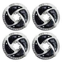 4X Bike Radiator Fin Rotors Road Mountain Bike Cooling Fins Disc Brake Rotors 6 Inches 160mm with Bolts