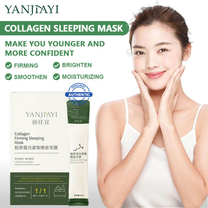 20pcs/box pack Collagen Jelly Sleeping Mask Antiaging Antiwrinkle Muscle Lifting Stretching