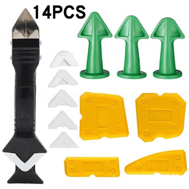Window Caulking Tools kit 3 in 1 Glue shovel Grout Scraper Plastic Hot