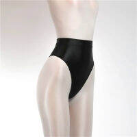 ทองเอวสูง Shapewear ก้นยกซาตินกางเกงทองสำหรับผู้หญิงเชียร์ซีทรูน้ำมันเงาเซ็กซี่ชุดชั้นในที่แปลกใหม่จีสตริง