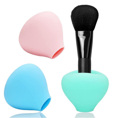 Dustproof Lover Or Case Gifts Girlfriend Organizer Home Silicone Guards Protector Foundation Covers Makeup Brush