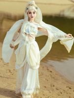 XinHuaEase Hanfu Suit Chinese Western Exotic Style Flying Dance Women Costume Fairy Cosplay Dunhuang Robe Princesses FemaleWhite