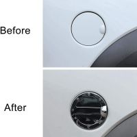 1 PCS Car Door Gas Fuel Filler Cap Cover Trim Fuel Tank Cap Replacement Parts Accessories for Ford F150 2009-2014 Silver