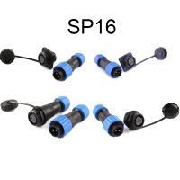 SP16 IP68 Waterproof Connector Cable Connector Plug Socket Male And Female 2 3 4 5 6 7 9 Pin Docking/Square/Flange/Back