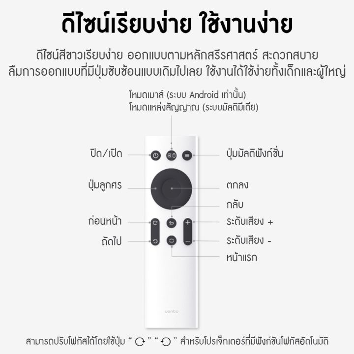 wanbo-projector-remote-control-รีโมทคอนโทรล-สำหรับใช้กับ-wanbo-ทุกรุ่น-รีโมทคอนโทรลโปรเจคเตอร์