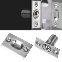 【LZ】◕☈  Stainless Steel Adjustable Roller Ball Door Spring Catch Lock Internal Latch Set For Double Closet Doors French Doors