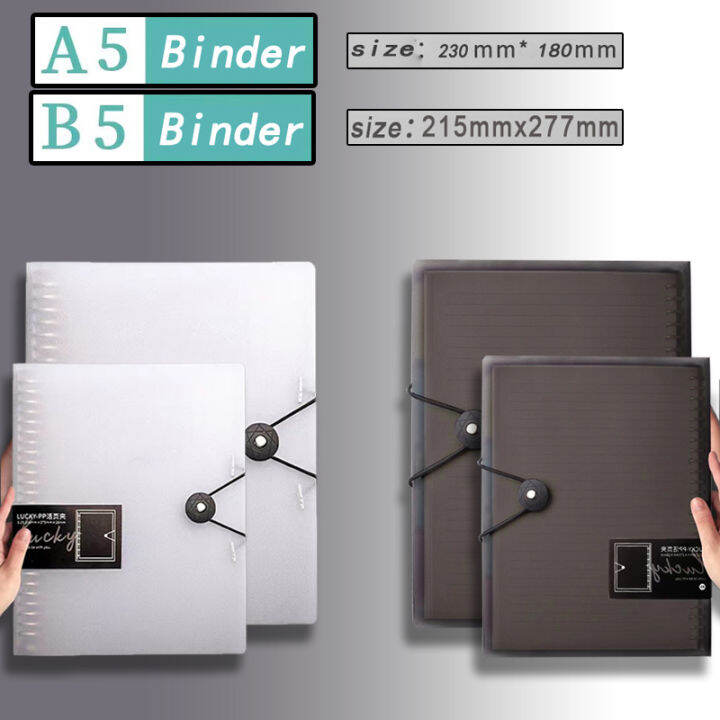 Binder Notebook A4/A5/B5 Refillable Notebook Binder School Supplies