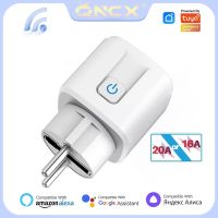 QNCX 16A/20A EU Smart Socket WiFi Smart Plug Outlet Timing Function Voice Control Smart Life APP Remote Control Smart Sockets Ratchets Sockets