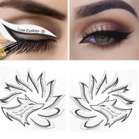 Eye Makeup Stencils Winged Eyeliner Stencil Template Shaping Tools Eyebrows Eye Shadow Makeup Template Tool Stickers Card Tool