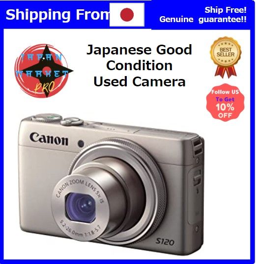 Japan Used Camera] Canon Digital Camera PowerShot S120 (Silver) F