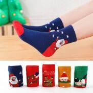 Tất Noel giáng sinh cho bé chất cotton co giãn 4 chiều - TB04