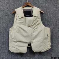 รุ่นเดียวกับแฟนเฉิงเฉิง Travis Velcro Vest Down เสื้อแจ็คเก็ตผ้าฝ้ายทรงหลวมแบบถอดได้สำหรับผู้ชายและผู้หญิงฤดูใบไม้ร่วงและฤดูหนาวเย็บซิป