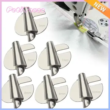 Sewing Machine Hemmer Foot Universal Hemming Puller Tube Spiral Presser  Foot Stainless Steel DIY Crafts Sewing Tools Accessories