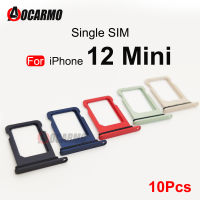 Aocarmo 10 ชิ้น/ล็อตซิมการ์ดสำหรับiPhone 12 Mini Miniซิมการ์ดถาดใส่อะแดปเตอร์ซ็อกเก็ตเปลี่ยนชิ้นส่วน-Luqiande