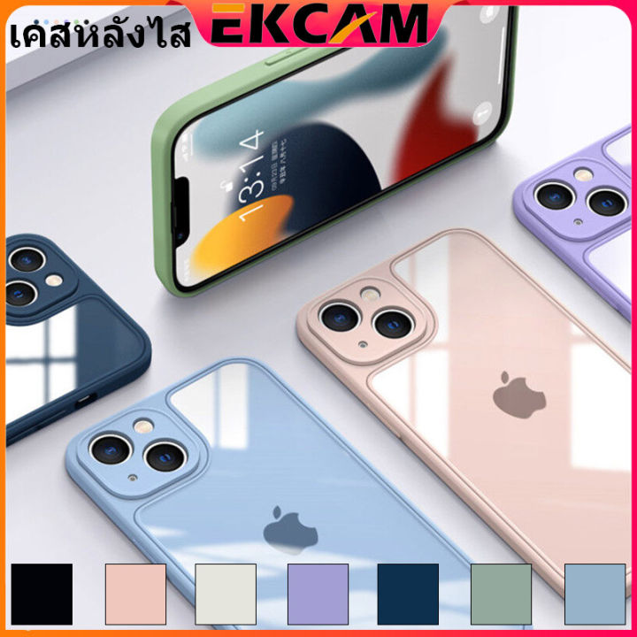 ekcam-เคส-iphone-เคสไอโฟน-11-12-13-pro-max-7-8-plus-xr-xs-max-เคสไอโฟน11-เคสไอโฟน7-7พลัส-เคสไอโฟน8-8พลัส-ขอบนิ่มหลังแข็ง-มุมกันกระแทก-ตรงรุ่น100-สินค้าคุณภา