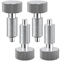 4 PCS Hand Retractable Spring Plunger with Knurled Handle ,Lock Out M6 Type Quick Release Pins for Rolling Toolbox