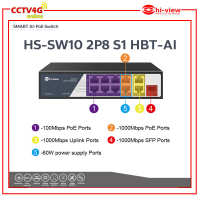 Hi-view POE SWITCH รุ่น HS-SW10 2P8 S1 HBT-AI HS Series (10Port)