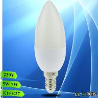 【❉HOT SALE❉】 yuanbianr929269 หลอดไฟเทียน Led 10x E14ไฟประหยัดพลังงาน E27 E14 5w7w Led 220V โคมไฟระย้าไฟสปอตไลท์ Bombilla Led สำหรับตกแต่งบ้าน