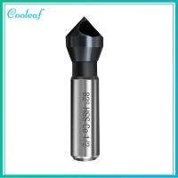 COOLEAF สีดำสีดำ 3/8 "ก้านกลม Countersink สว่าน เงินสีเงิน เหล็กความเร็วสูง โคบอลต์เหล็กความเร็วสูงที่มีเครื่องมือลบมุม แบบพกพาได้ บอดี้1/2ค่ะ Chamfering เจาะจุด facer คนงานงานประดิษฐ์