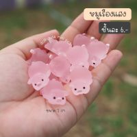 หมูน้อยเรืองแสง ตุ๊กตาแต่งสวน ตุ๊กตาจิ๋ว