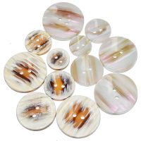 10PCs 30PCs Mimicking Nacre Suit Resin Buttons Sewing For Shirt Coats Garments Decorative Button Handmade 2 Holes 15mm-28mm Haberdashery