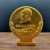 New Brass Long live Chairman Mao bronze medal red souvenir bronze statue of great man