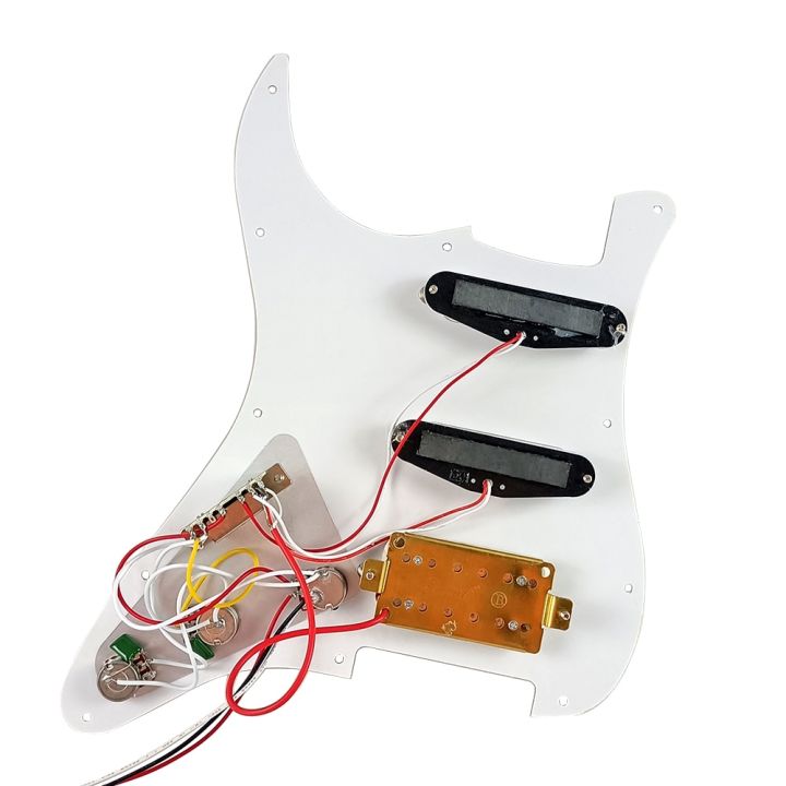 ssh-loaded-prewired-electric-guitar-pickguard-pickup-for-fd-st-style-guitar-red-pearl