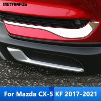 For Mazda CX-5 CX5 KF 2017-2020 2021 Chrome Front Bottom Fog Lamp Light Foglight Eyelid Bumper Molding Trim Exterior Accessories