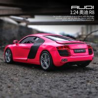 WELLY 1:24 Audi R8 V10 color optional car sports car simulation alloy car model crafts ornaments collection toy tool gift