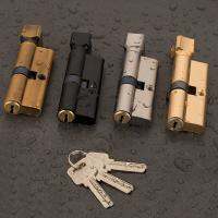 【CW】 Door Cylinder Lock Biased 70mm 3 Keys Anti-Theft Entrance Security Interior Bedroom