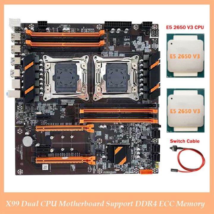 X99 Dual CPU Motherboard Motherboard Support DDR4 ECC Memory Computer