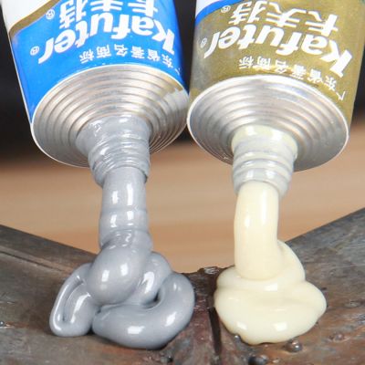 【YF】 Kafuter 1 set AB 100G Glue A B Curing Super Liquid Glass Metal Rubber Waterproof Strong Adhesive For Stainless Steel Alloy