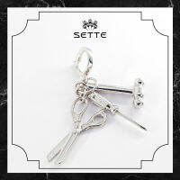 [SETTE] Home Tools Charm For Pendant/Bracelet Silver 925 Rhodium Plated  - BTS2667 [เซตเต้] จี้ชาร์มชุดเครื่องมือซ่อมบ้าน ตัวเรือนเงิน925 ชุบโรเดียม