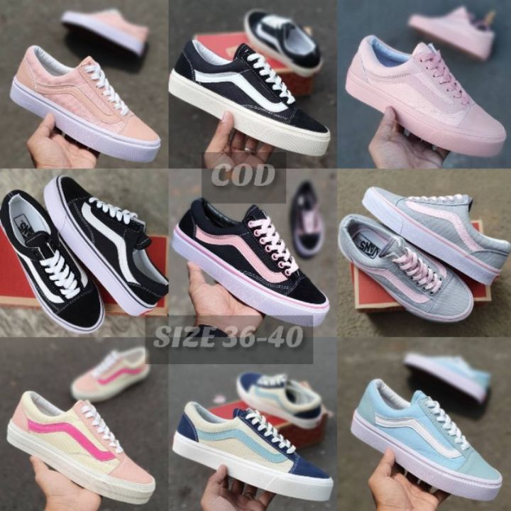 ❣ Hitam Vans Oldskool Women. Vans Peach Vans Black Pink Vans Cream Vans  Size 36-40. Original Grade | Lazada