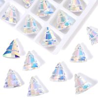 【YF】▨☽∏  9Pcs Pendant Glass Austria Loose Beads Charms Rhinestones for Earring Necklace Jewelry Making