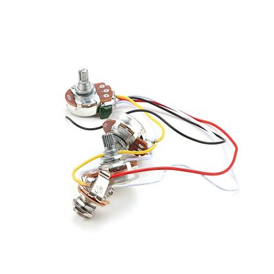 Tone Volume Control Harness A250K B250K Pots Socket Potentiometers for Jazz Bass Guitar Accessories