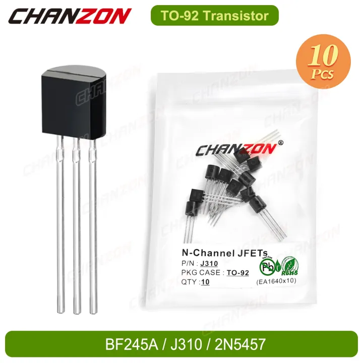 10PCS F245A J310 2N5457 TO92 NChannel Jfet Fet Amplifier RF Transistor Bipolar Jtion Field