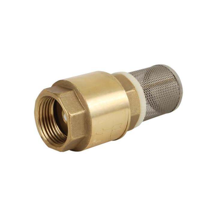 ฟุตวาล์วทองเหลือง-ตะแกรงถอดได้-city-1-นิ้ว-สีทองbrass-foot-valve-with-removable-strainer-city-1in-gold-ราคาดีที่สุด