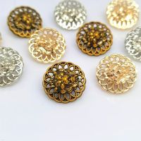 15/20/23MM Vintage Hollow Design Lion Head Metal Buttons Of Clothing Wholesale Fashion Decor Round Button Makers Sewing Notions